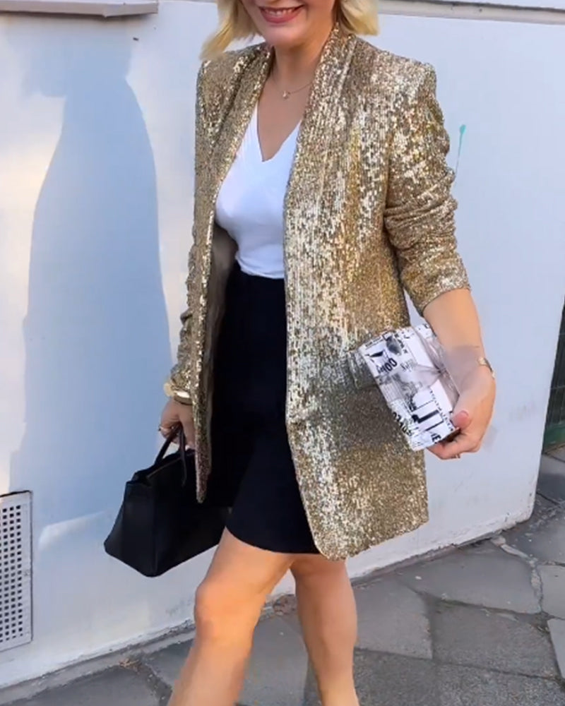 TRUUS | Blazer scintillant pour dames