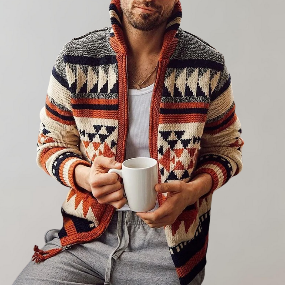 CLAUDE | Manteau moderne pour homme avec une touche chic - Luviera Fashion