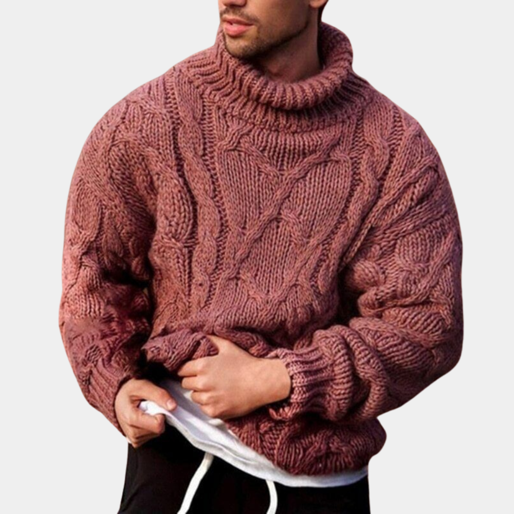 ÉLIO | Pull Laine Confort Col Chaud - Luviera Fashion