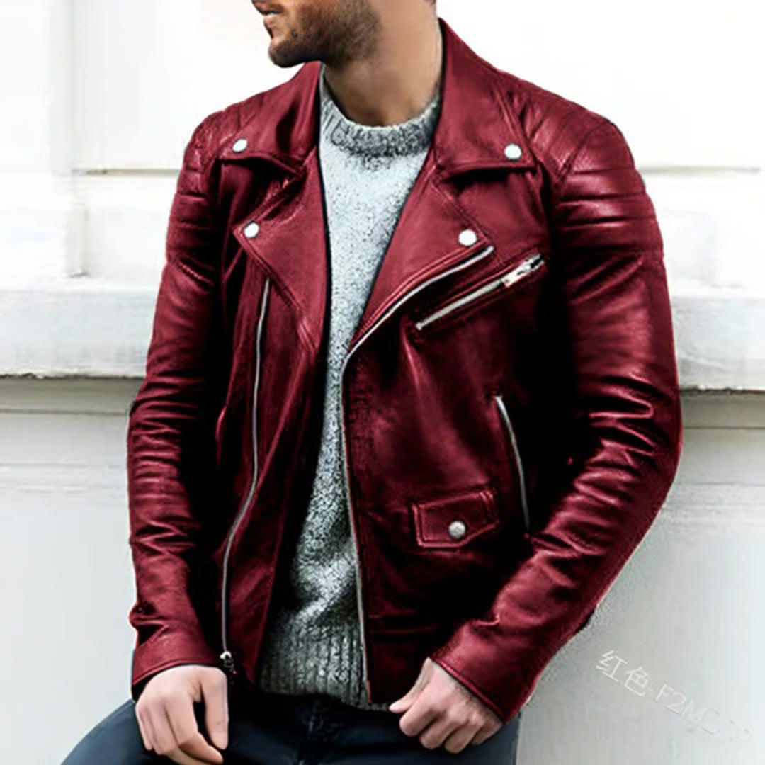 JULES | Blouson en Cuir Moderne - Luviera Fashion