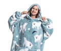 ALIX- Couverture chaude en polaire avec capuche - Luviera Fashion