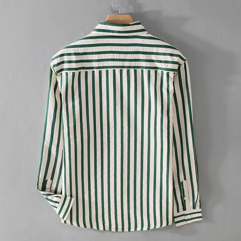 AMÉDÉE | Chemise à rayures pour les hommes - Luviera Fashion