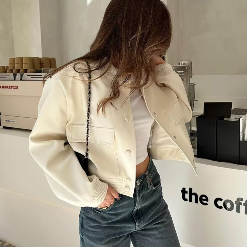 AMÉLIE | Veste Bombers Chic pour Femme - Luviera Fashion