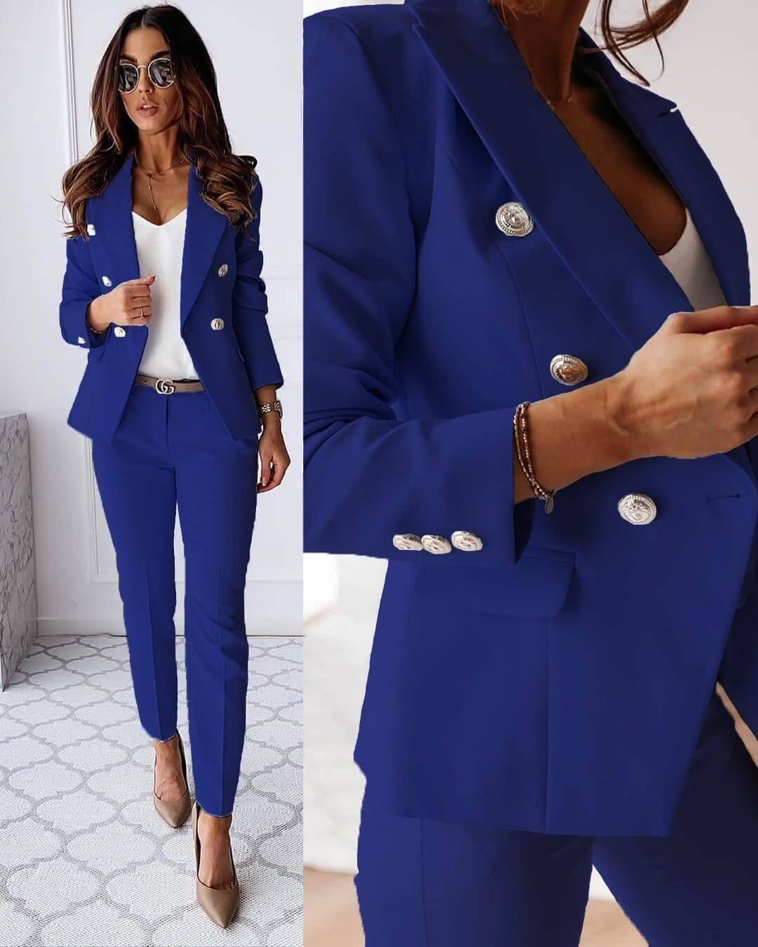 CHLOÉ | Ensemble blazer moderne et élégant pour femme - Luviera Fashion