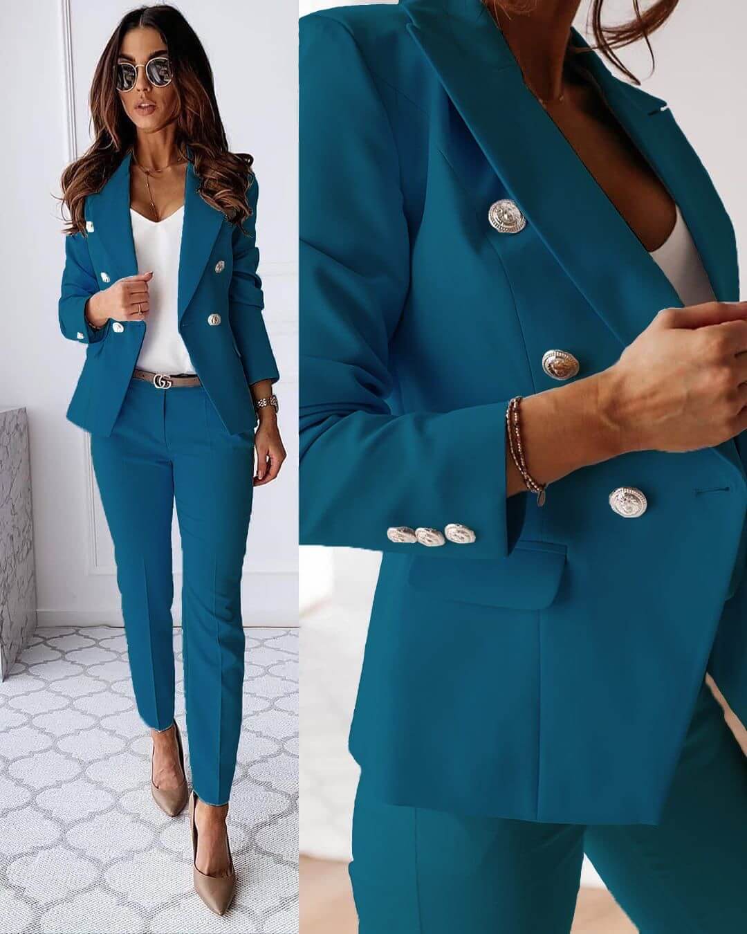 CHLOÉ | Ensemble blazer moderne et élégant pour femme - Luviera Fashion