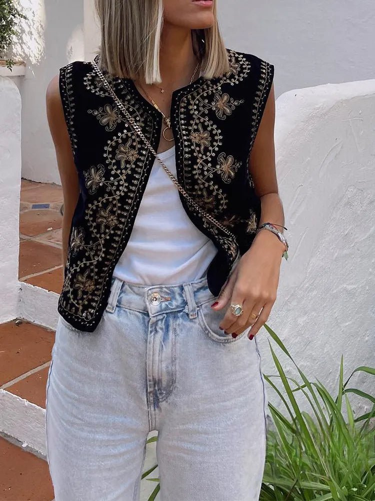 CHLOÉ | Gilet Chic et Brodé pour Femme - Luviera Fashion