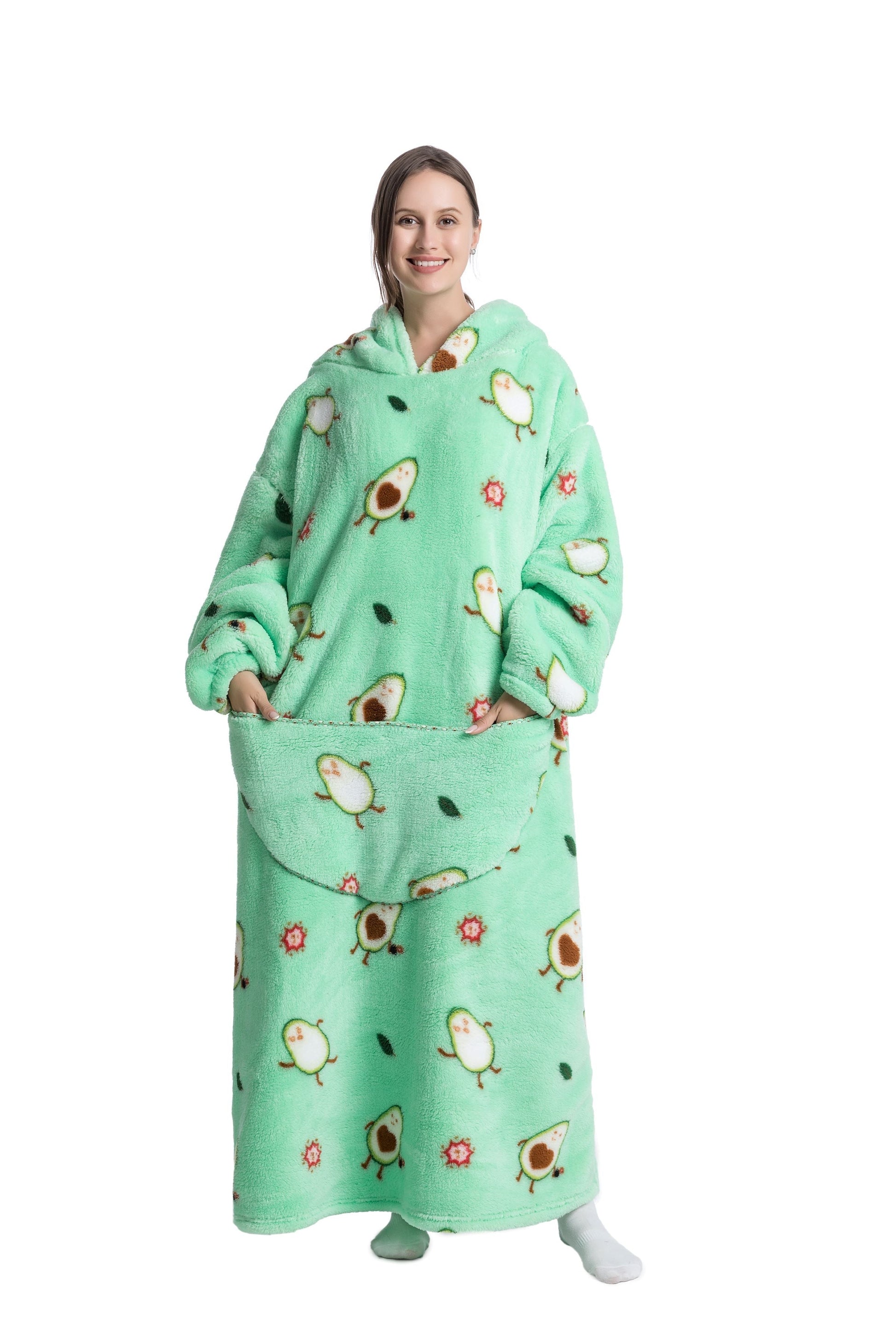 ALIX- Couverture chaude en polaire avec capuche - Luviera Fashion